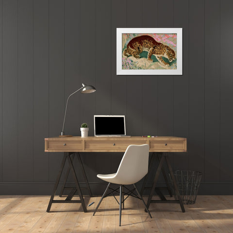 Concrete Jungle Cat I White Modern Wood Framed Art Print by Fagalde, Jarman