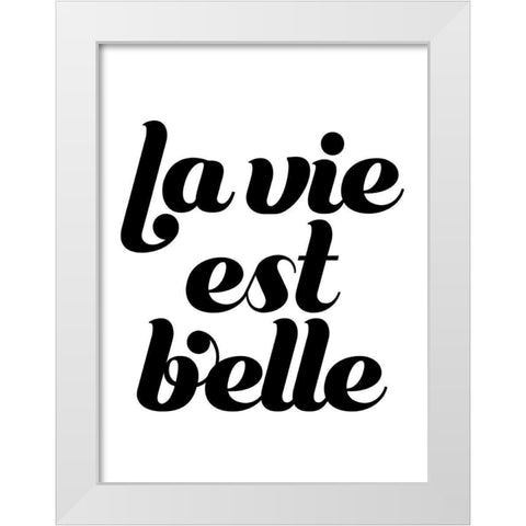 La Vie III White Modern Wood Framed Art Print by Popp, Grace