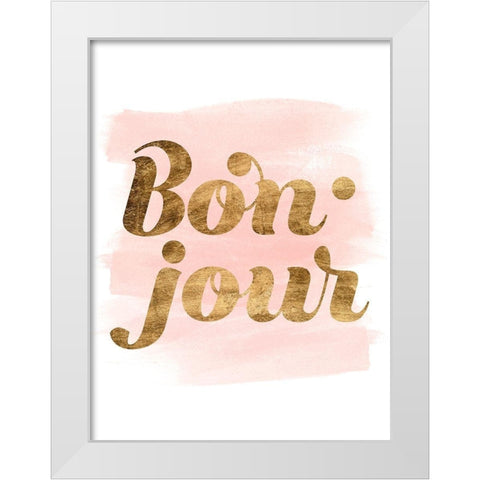 La Vie in Pink II White Modern Wood Framed Art Print by Popp, Grace
