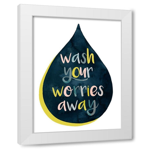 Fresh Lav I White Modern Wood Framed Art Print by Popp, Grace