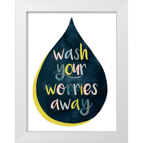 Fresh Lav I White Modern Wood Framed Art Print by Popp, Grace