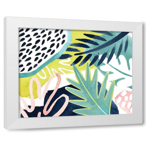 Tropical Salve I White Modern Wood Framed Art Print by Popp, Grace