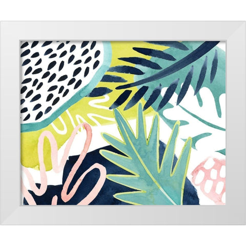 Tropical Salve I White Modern Wood Framed Art Print by Popp, Grace