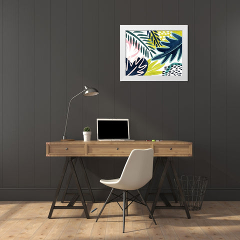 Tropical Salve II White Modern Wood Framed Art Print by Popp, Grace