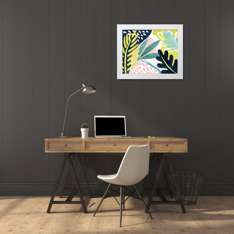 Tropical Salve III White Modern Wood Framed Art Print by Popp, Grace