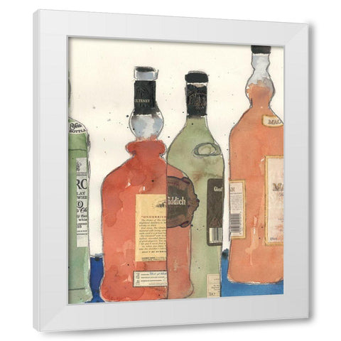 Malt Scotch I White Modern Wood Framed Art Print by Dixon, Samuel