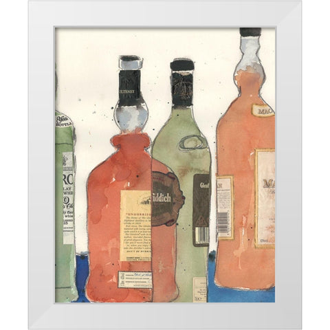 Malt Scotch I White Modern Wood Framed Art Print by Dixon, Samuel