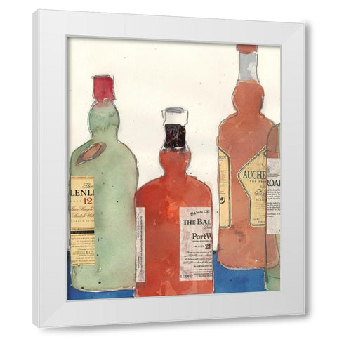 Malt Scotch II White Modern Wood Framed Art Print by Dixon, Samuel