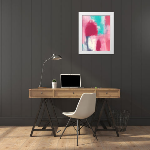 Mesosphere III White Modern Wood Framed Art Print by Moore, Regina
