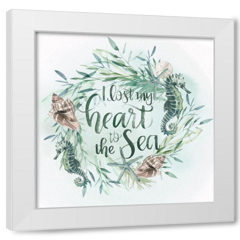 Drawn to the Sea IV White Modern Wood Framed Art Print by Parker, Jennifer Paxton