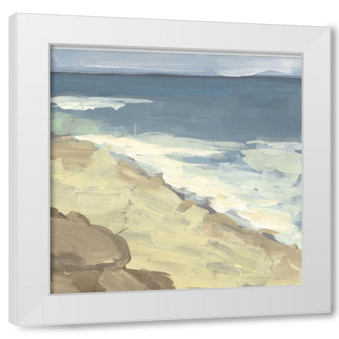 Oceanside I White Modern Wood Framed Art Print by Wang, Melissa