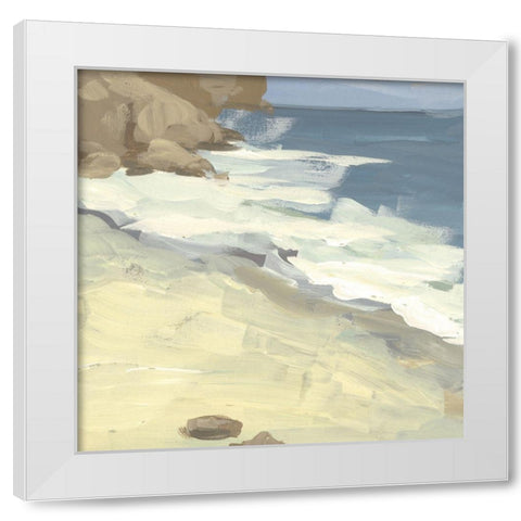 Oceanside II White Modern Wood Framed Art Print by Wang, Melissa