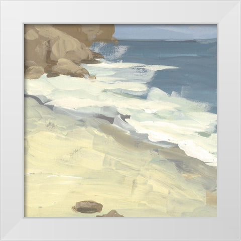 Oceanside II White Modern Wood Framed Art Print by Wang, Melissa