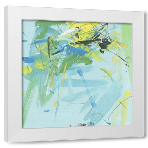 Summer Symphony III White Modern Wood Framed Art Print by Wang, Melissa