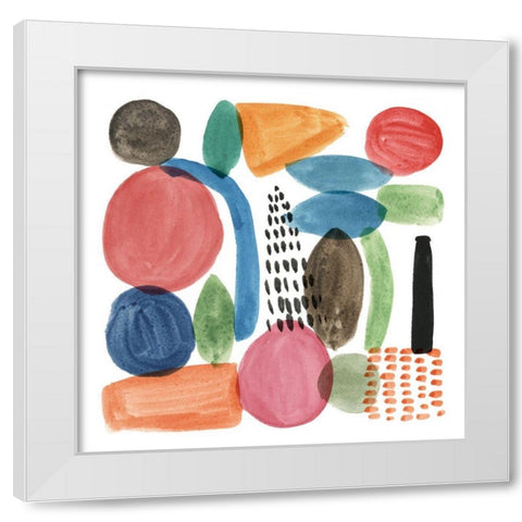 Colour Code III White Modern Wood Framed Art Print by Wang, Melissa