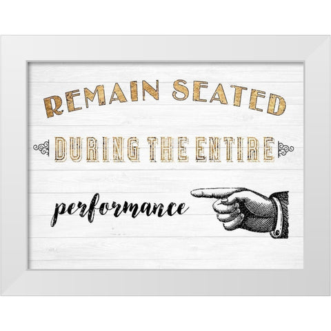 Mild Manners II White Modern Wood Framed Art Print by Fagalde, Jarman