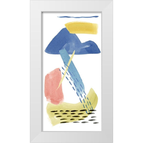 Above and Below II White Modern Wood Framed Art Print by Wang, Melissa