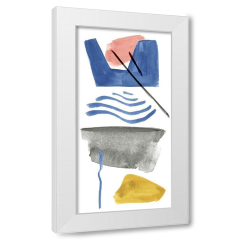 Above and Below IV White Modern Wood Framed Art Print by Wang, Melissa