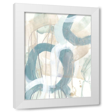 Water Orbit II White Modern Wood Framed Art Print by Vess, June Erica