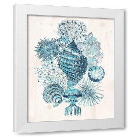 Coastal Melange II White Modern Wood Framed Art Print by Vess, June Erica