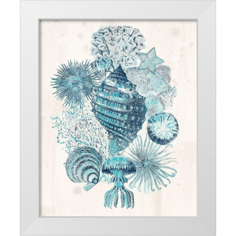 Coastal Melange II White Modern Wood Framed Art Print by Vess, June Erica