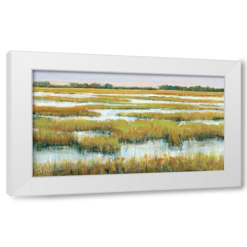 Serene Marshland II White Modern Wood Framed Art Print by OToole, Tim