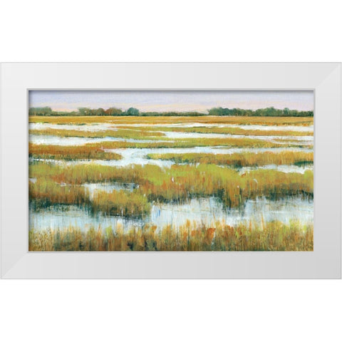 Serene Marshland II White Modern Wood Framed Art Print by OToole, Tim