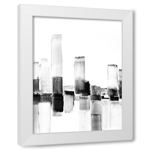 Reflected City II White Modern Wood Framed Art Print by Harper, Ethan