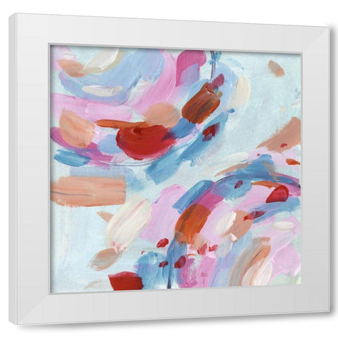 Pixel I White Modern Wood Framed Art Print by Wang, Melissa