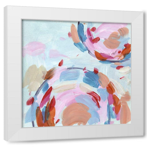 Pixel II White Modern Wood Framed Art Print by Wang, Melissa