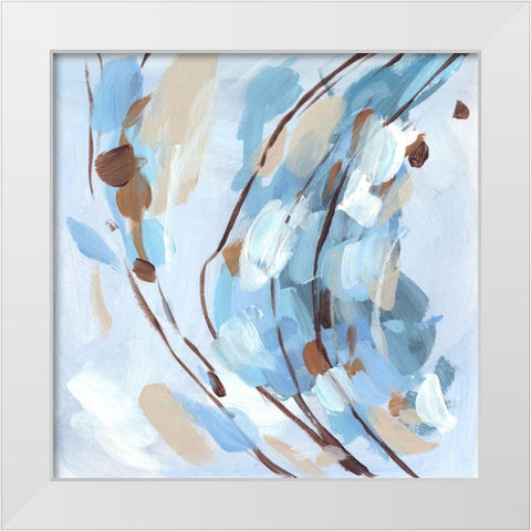 Restless Wave I White Modern Wood Framed Art Print by Wang, Melissa