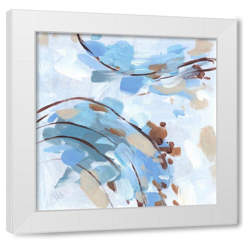 Restless Wave II White Modern Wood Framed Art Print by Wang, Melissa