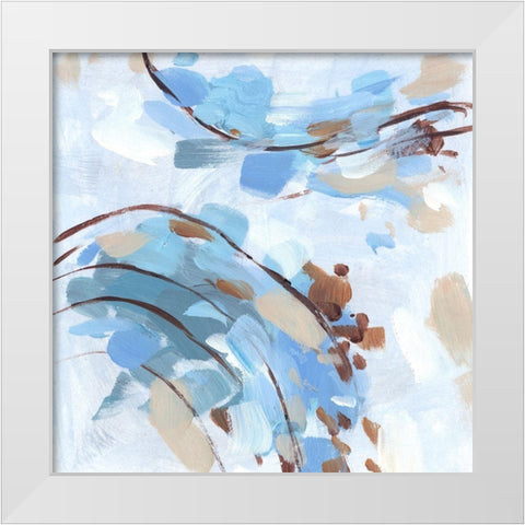 Restless Wave II White Modern Wood Framed Art Print by Wang, Melissa