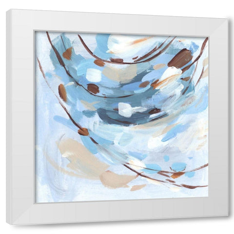 Restless Wave III White Modern Wood Framed Art Print by Wang, Melissa