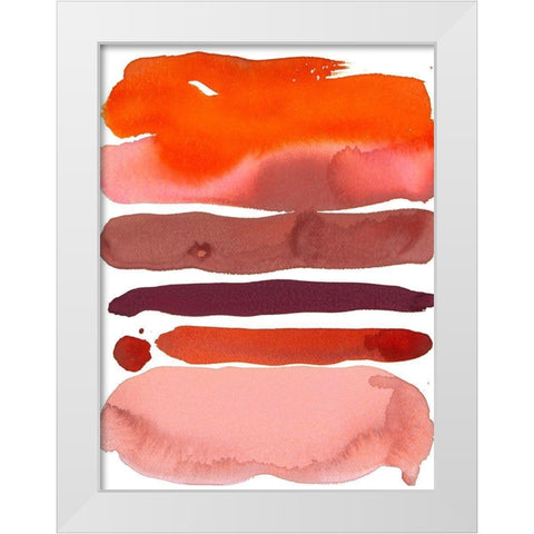 Tuscan Sunset II White Modern Wood Framed Art Print by Delamater, Rob