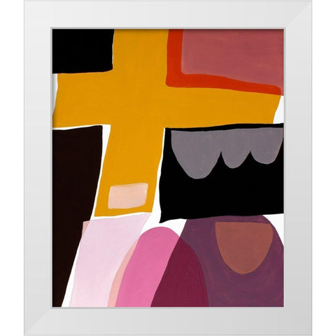 Finale II White Modern Wood Framed Art Print by Delamater, Rob