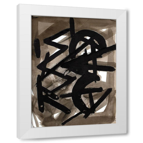 La Machina I White Modern Wood Framed Art Print by Delamater, Rob
