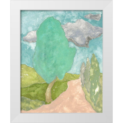 Tuscan Plein Air IV White Modern Wood Framed Art Print by Delamater, Rob