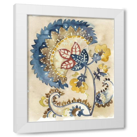 Paisley Path II White Modern Wood Framed Art Print by Zarris, Chariklia