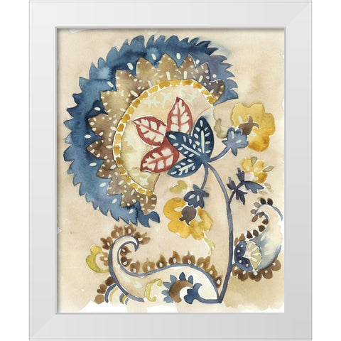 Paisley Path II White Modern Wood Framed Art Print by Zarris, Chariklia