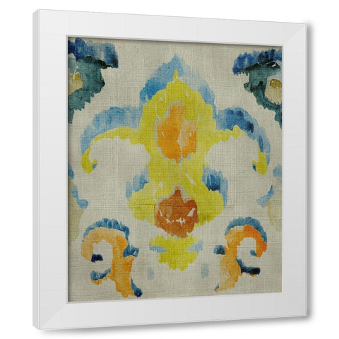 Bohemian Ikat II White Modern Wood Framed Art Print by Zarris, Chariklia