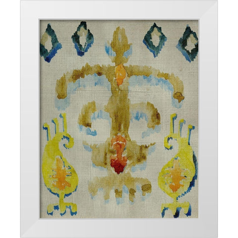 Bohemian Ikat III White Modern Wood Framed Art Print by Zarris, Chariklia