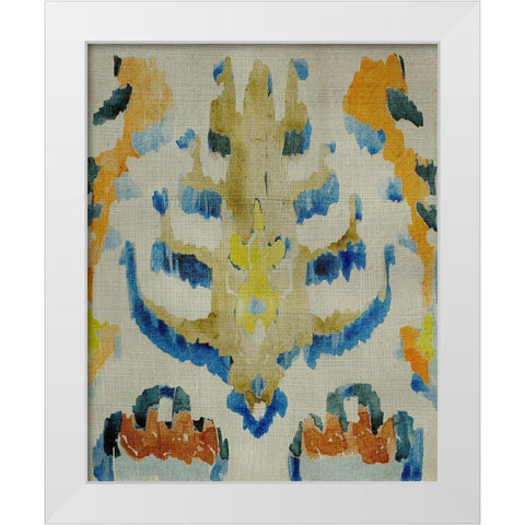 Bohemian Ikat IV White Modern Wood Framed Art Print by Zarris, Chariklia