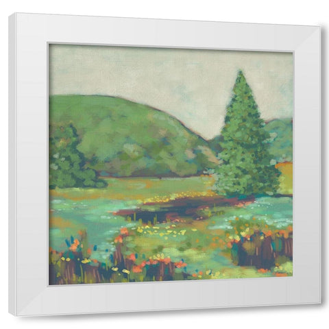 Rural Ramble II White Modern Wood Framed Art Print by Zarris, Chariklia