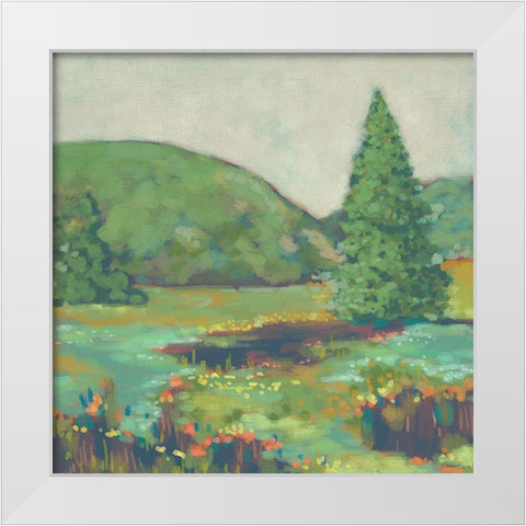 Rural Ramble II White Modern Wood Framed Art Print by Zarris, Chariklia