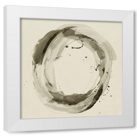 Mud Ring I White Modern Wood Framed Art Print by Popp, Grace