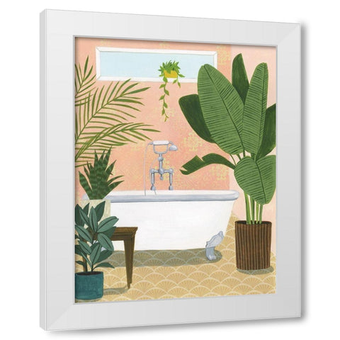 Bathtub Oasis I White Modern Wood Framed Art Print by Popp, Grace