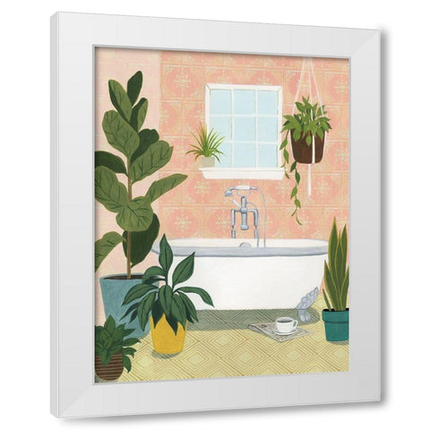 Bathtub Oasis II White Modern Wood Framed Art Print by Popp, Grace