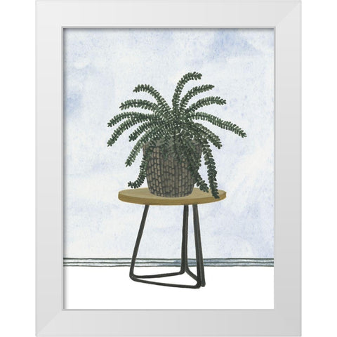 Mes Plants II White Modern Wood Framed Art Print by Wang, Melissa