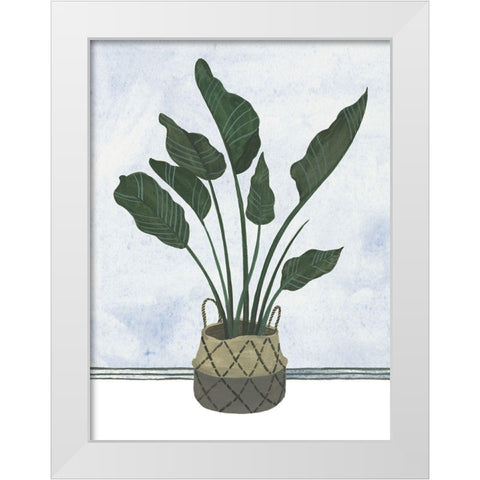 Mes Plants III White Modern Wood Framed Art Print by Wang, Melissa